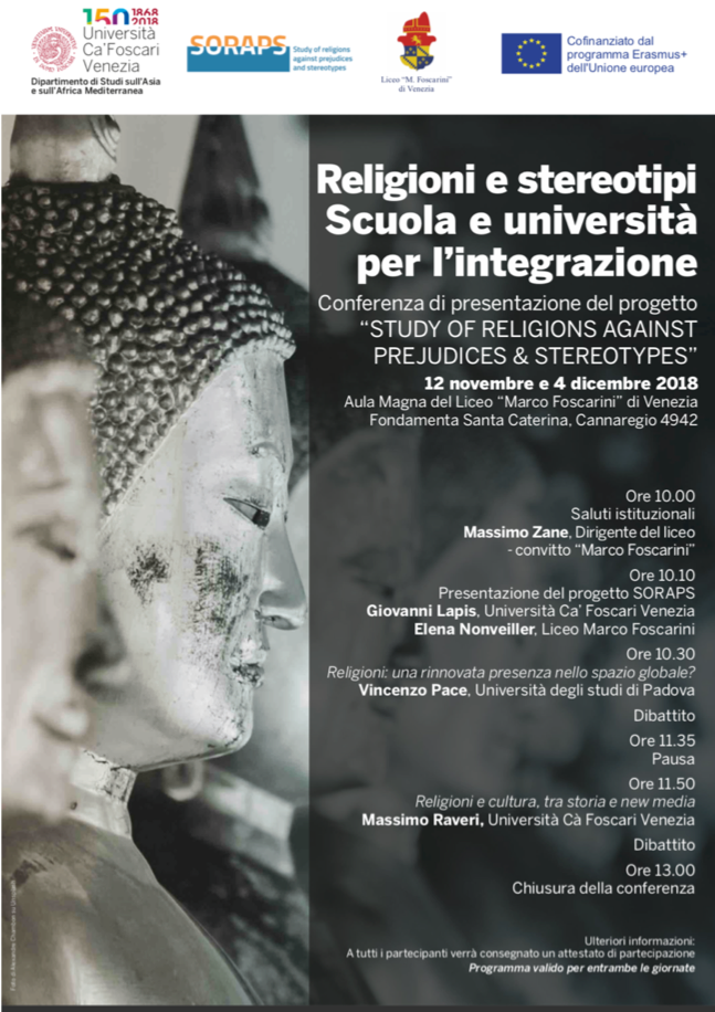 “Study of religions against prejudices & stereotypes”: Conferences on the SORAPS Project